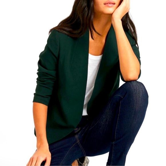 Banana Republic Washable Collarless Cutaway Blazer - Picture 1 of 6